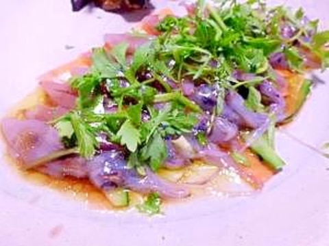 生ホタルイカ カルパッチョ風